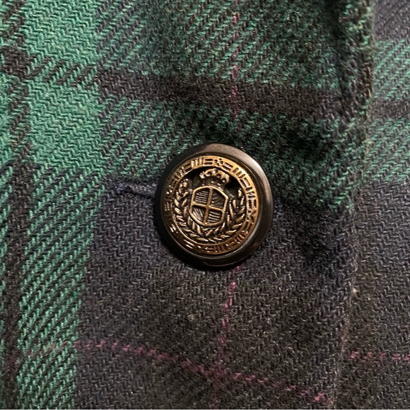 Prophecy by Sag Harbor Green Plaid Wool Blend Blazer - Picture 2 of 4